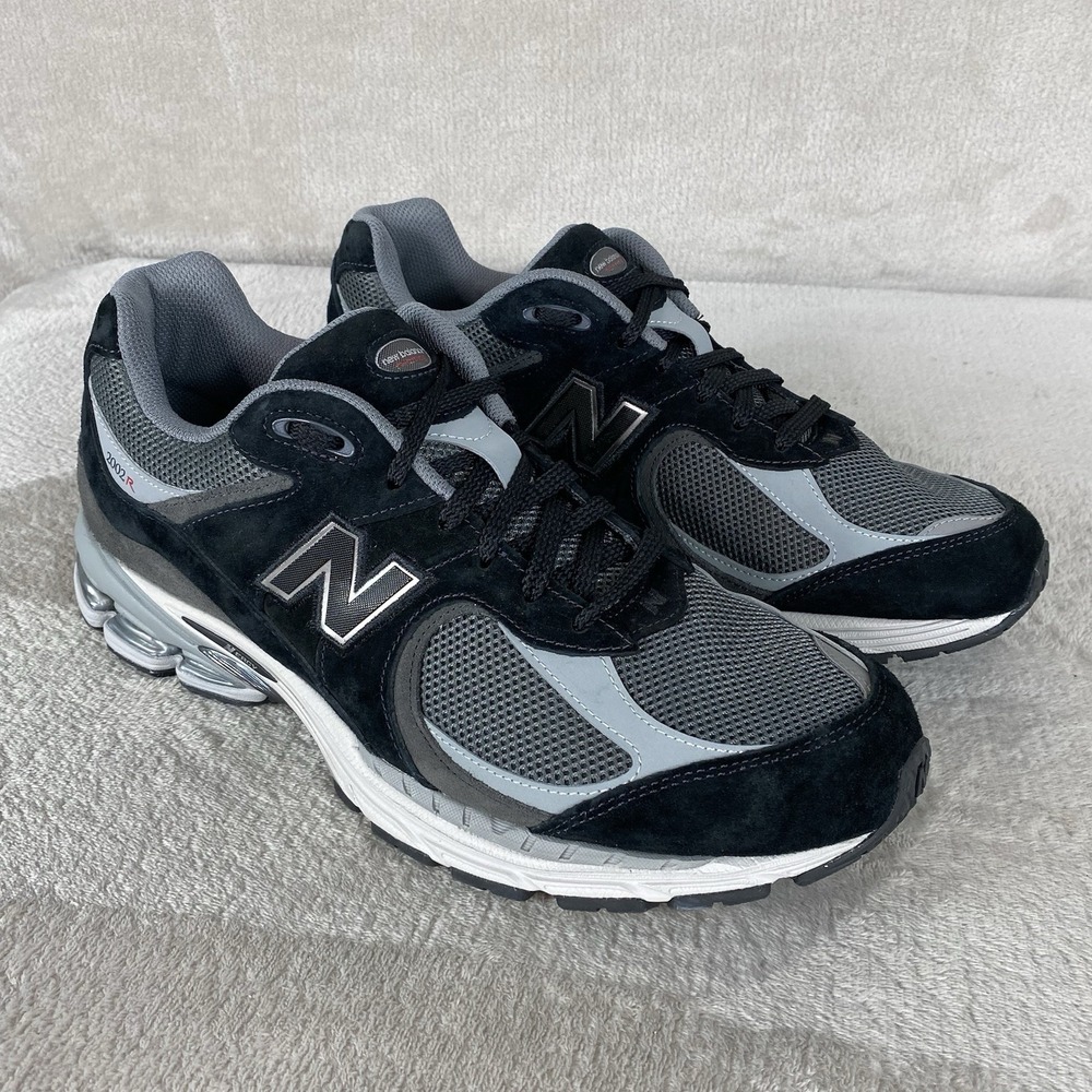 New Balance 2002R Shoes Mens Size 14 Black Gray Suede Running Sneakers NEW